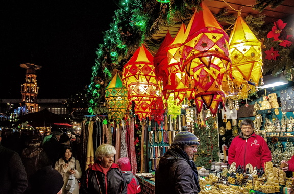 Colourful cloth hanging lights